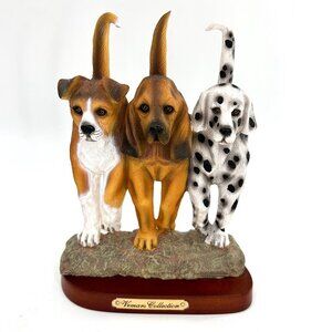 VEMARS COLLECTION 3 DOG FIGURINE BOXER HOUND DALMATION!